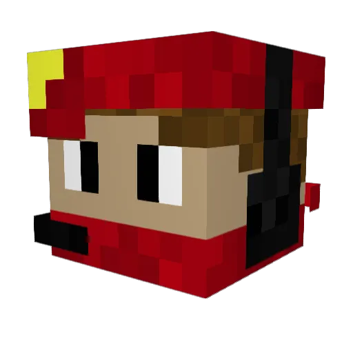 BushLamp5723131 Minecraft avatar head, 3D render
