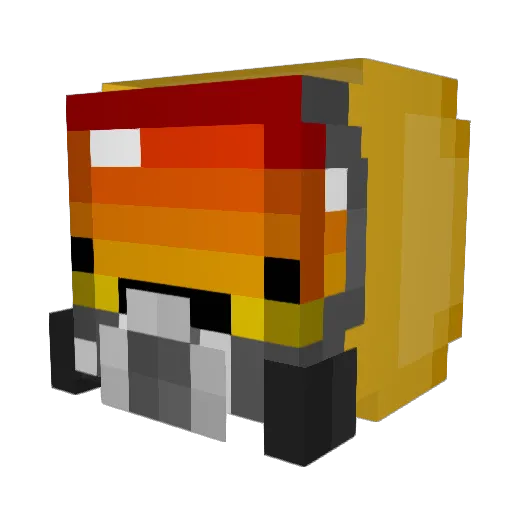 BushWhisper Minecraft avatar head, 3D render