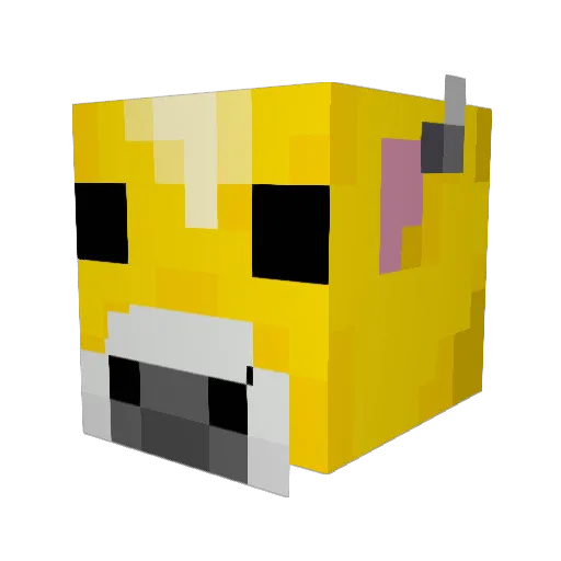 Bush_King Minecraft avatar head, 3D render