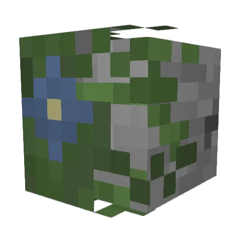 Bush_T Minecraft avatar head, 3D render
