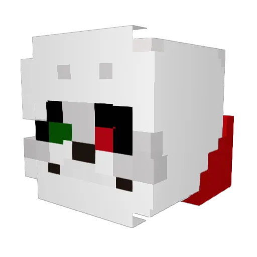 BushidoBoi Minecraft avatar head, 3D render