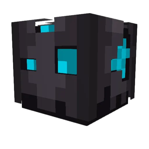 Bushka Minecraft avatar head, 3D render