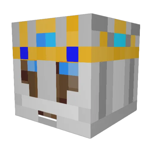 Bushking75 Minecraft avatar head, 3D render