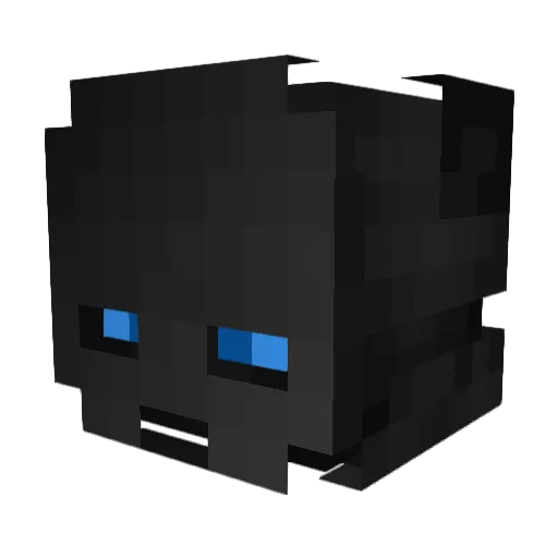 Bushmaster_ Minecraft avatar head, 3D render