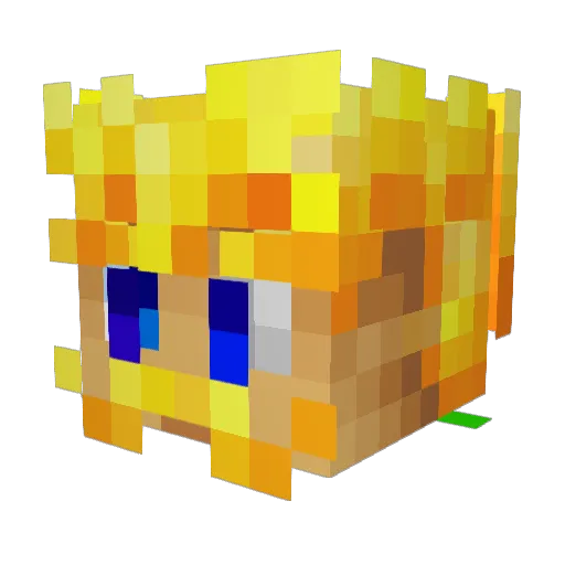 Busibadge477880 Minecraft avatar head, 3D render