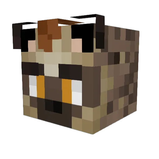 BusinessPyro Minecraft avatar head, 3D render