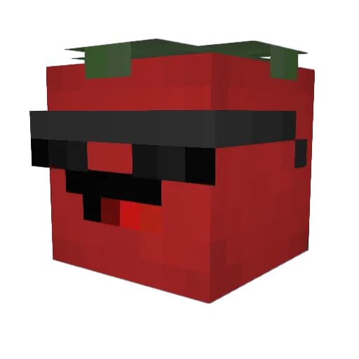 BusinessTomate Minecraft avatar head, 3D render