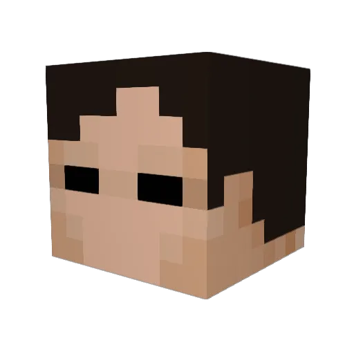 Business_Sloth Minecraft avatar head, 3D render