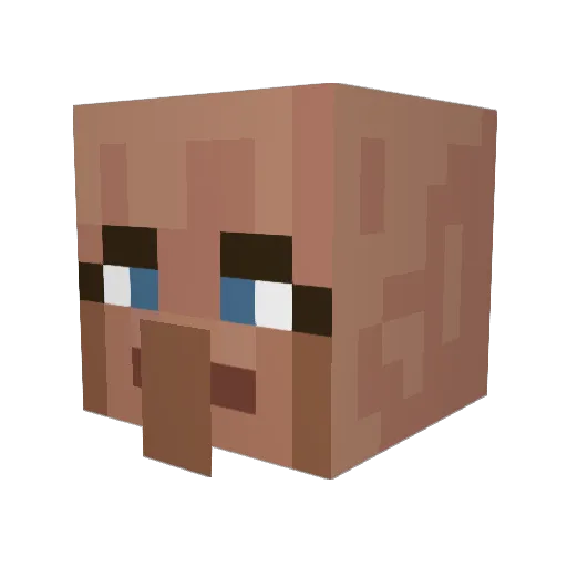 Busmalin Minecraft avatar head, 3D render