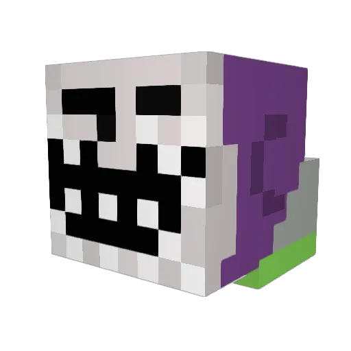 BussiP0ss Minecraft avatar head, 3D render