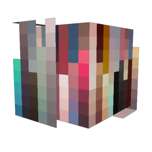 BussiSaka Minecraft avatar head, 3D render