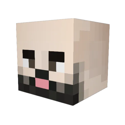 Bussy_Lover Minecraft avatar head, 3D render