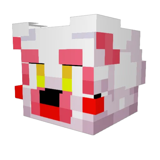 BustTimeFoxy Minecraft avatar head, 3D render