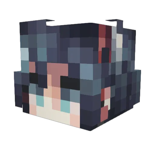 Bust_Master Minecraft avatar head, 3D render