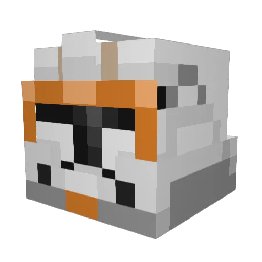 BusterG4 Minecraft avatar head, 3D render