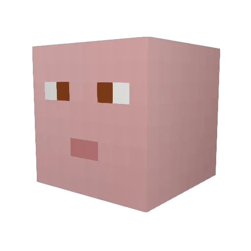BusterThorn Minecraft avatar head, 3D render