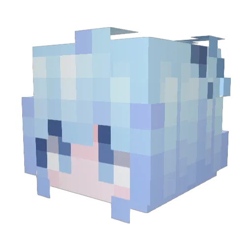 Buster_Blader_ Minecraft avatar head, 3D render