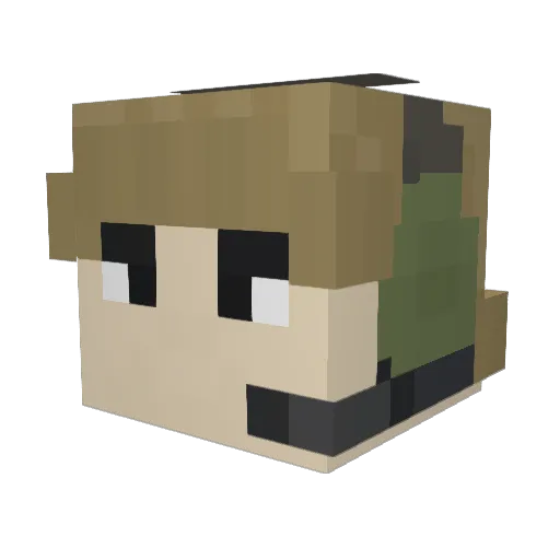 Buster_Brown310 Minecraft avatar head, 3D render