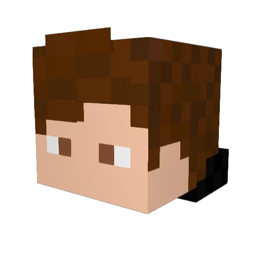 Bustr420 Minecraft avatar head, 3D render