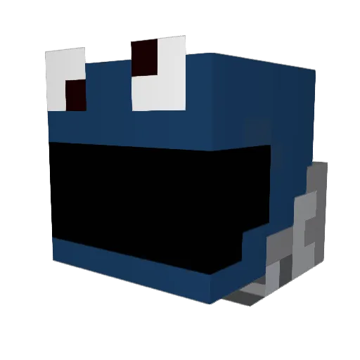 Bustrald Minecraft avatar head, 3D render