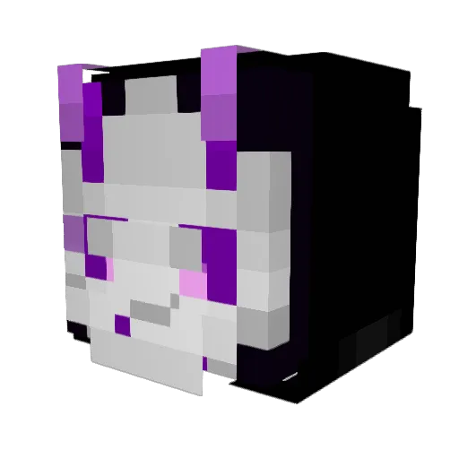 BusukiYT Minecraft avatar head, 3D render