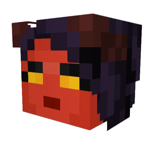 BusutoSGT Minecraft avatar head, 3D render
