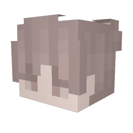 Busy Minecraft avatar head, 3D render