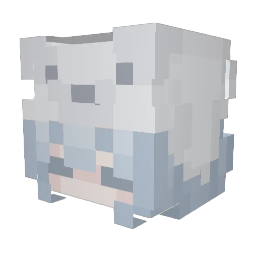 BusyBeezzzzz Minecraft avatar head, 3D render