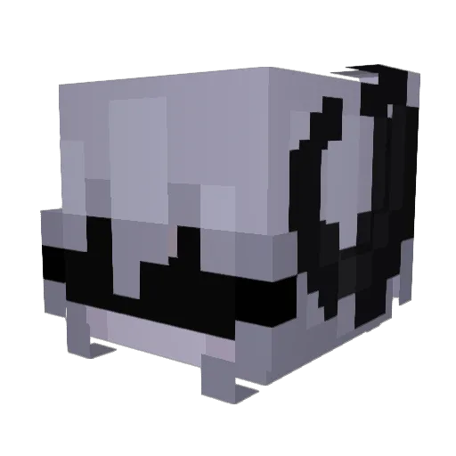 BusyRen Minecraft avatar head, 3D render