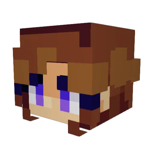 Busyenough Minecraft avatar head, 3D render