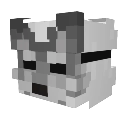 ButDaddyOwO Minecraft avatar head, 3D render