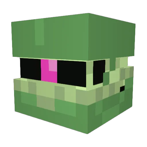 Buta310 Minecraft avatar head, 3D render