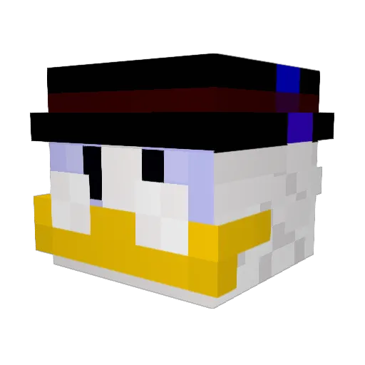Butano Minecraft avatar head, 3D render