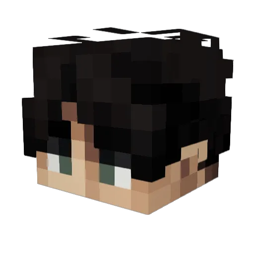 Butbutties13 Minecraft avatar head, 3D render
