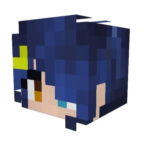 Butcher530 Minecraft avatar head, 3D render
