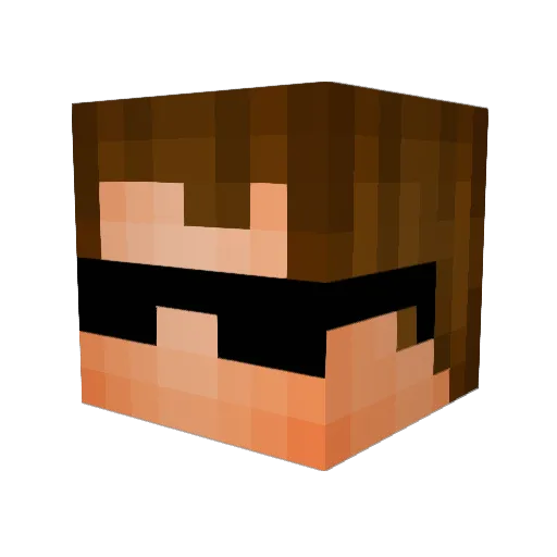 Butcher666 Minecraft avatar head, 3D render