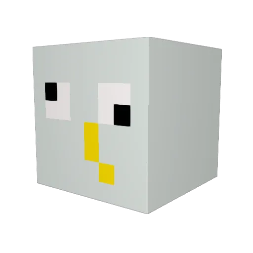 Butdandy Minecraft avatar head, 3D render