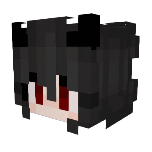ButekButi Minecraft avatar head, 3D render
