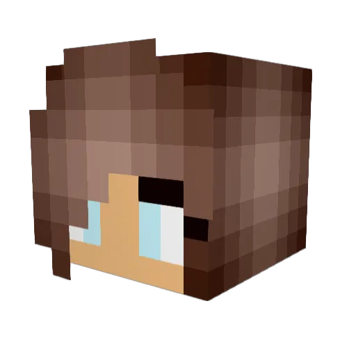 Buternuttt Minecraft avatar head, 3D render