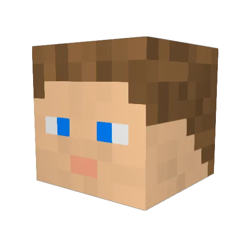 ButlerEric Minecraft avatar head, 3D render