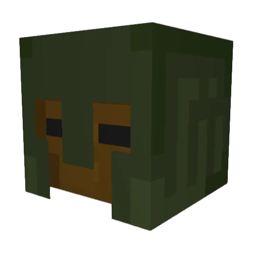 Butplug_Bamff Minecraft avatar head, 3D render