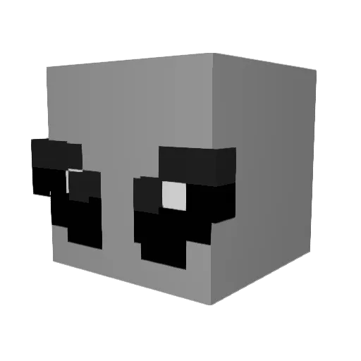 Butt0nsL0ve Minecraft avatar head, 3D render