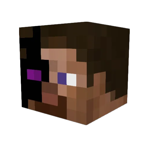 ButtCramps Minecraft avatar head, 3D render
