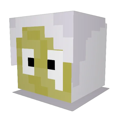 ButtMunchBaby Minecraft avatar head, 3D render