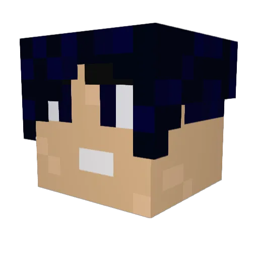 ButtcrackMcGee Minecraft avatar head, 3D render