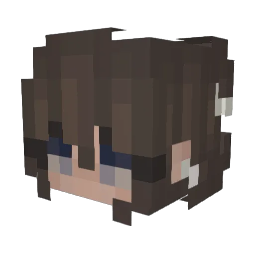 Butter1614 Minecraft avatar head, 3D render