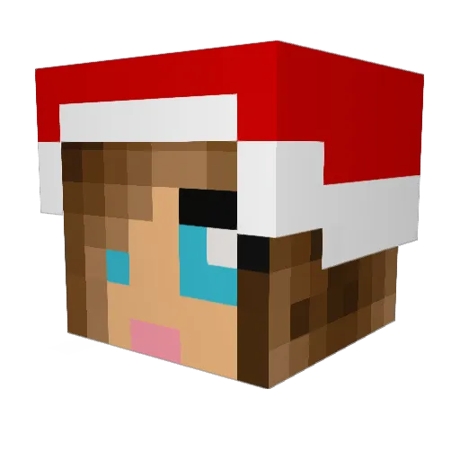 ButterBean_ Minecraft avatar head, 3D render