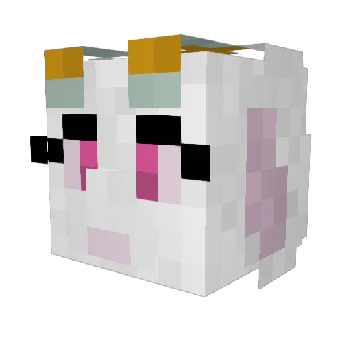 ButterBidoof Minecraft avatar head, 3D render