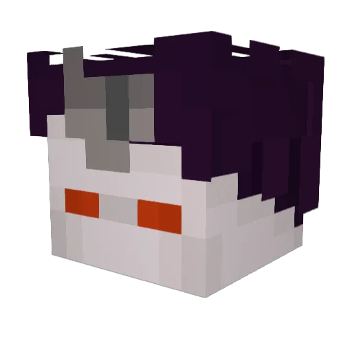 ButterBlock_ Minecraft avatar head, 3D render