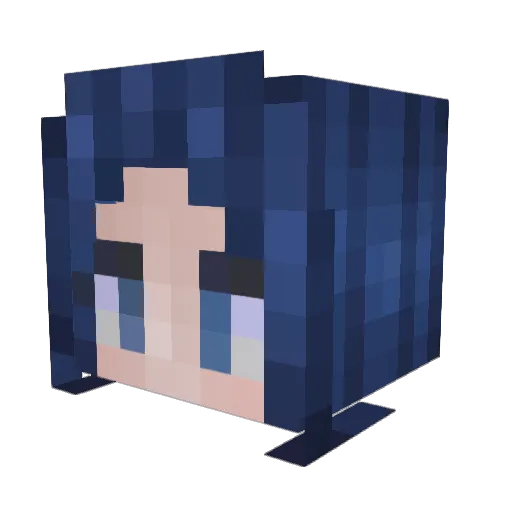 ButterBooty Minecraft avatar head, 3D render